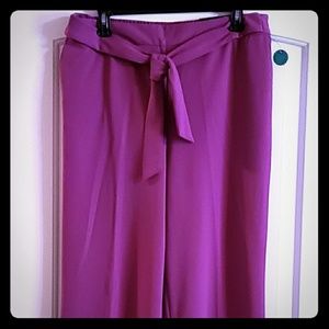 Womens Wide Leg Pull-On Pants